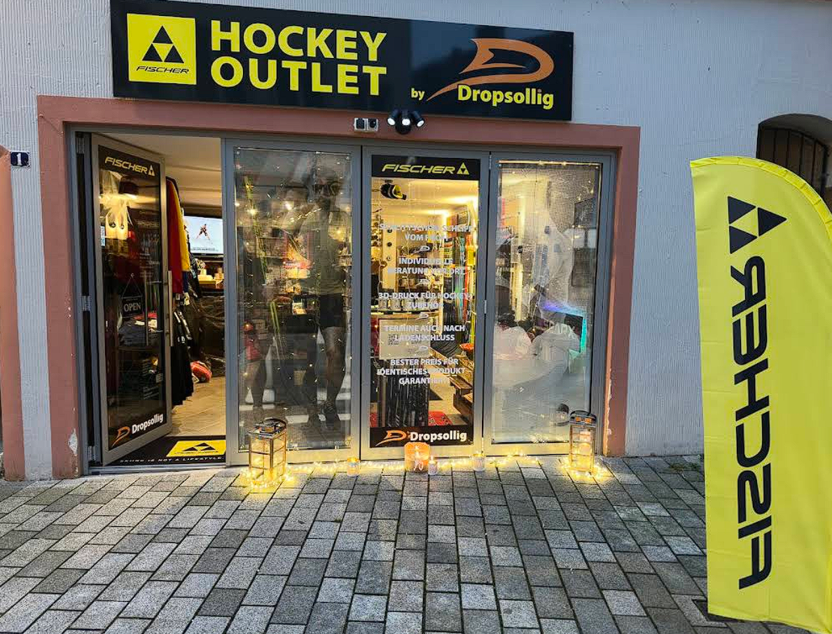 Außenansicht des Dropsollig Hockey Fachhandels in Kaufbeuren
