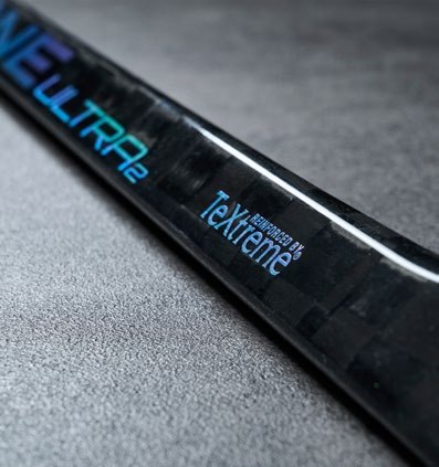 TeXtreme Carbon-Detail eines Fischer Hockeyschlägers